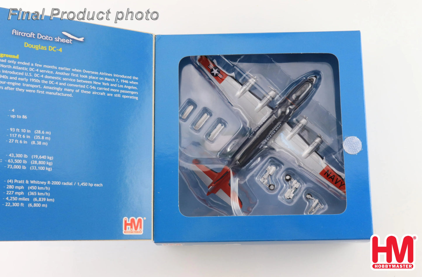 HOBBY MASTER DC-4 R5D-3 US NAVY "OPERATION DEEP FREEZE" REG: 56528