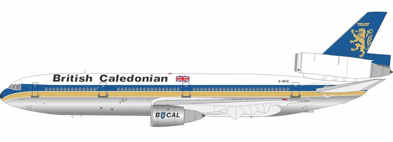 INFLIGHT 200 DC-10-30 BRITISH CALEDONIAN AIRWAYS REG: G-BFGI POLISHED
