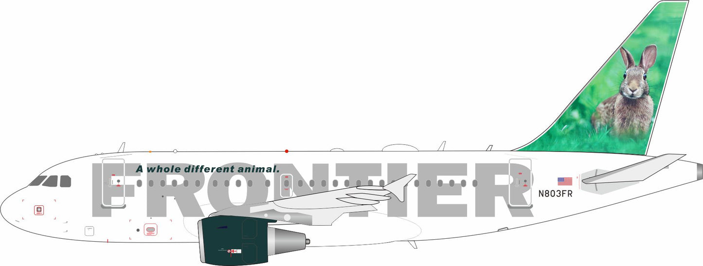 INFLIGHT 200 A318-111 FRONTIER AIRLINES REG: N803FR