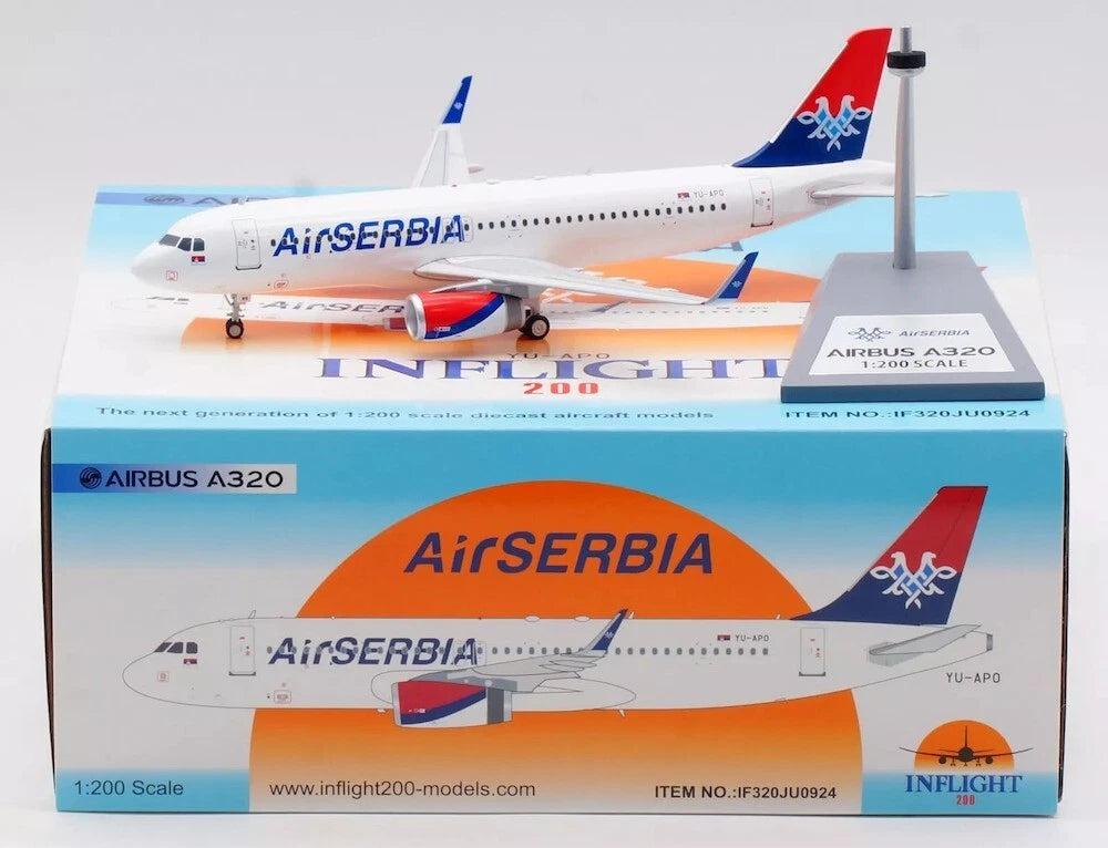 INFLIGHT 200 A320-232 AIR SERBIA REG: YU-APO