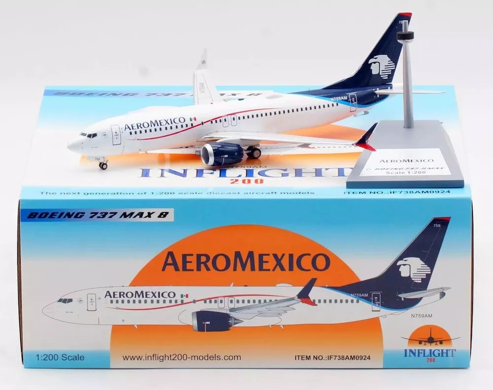 INFLIGHT 200 B737-8 MAX AEROMEXICO REG: N759AM