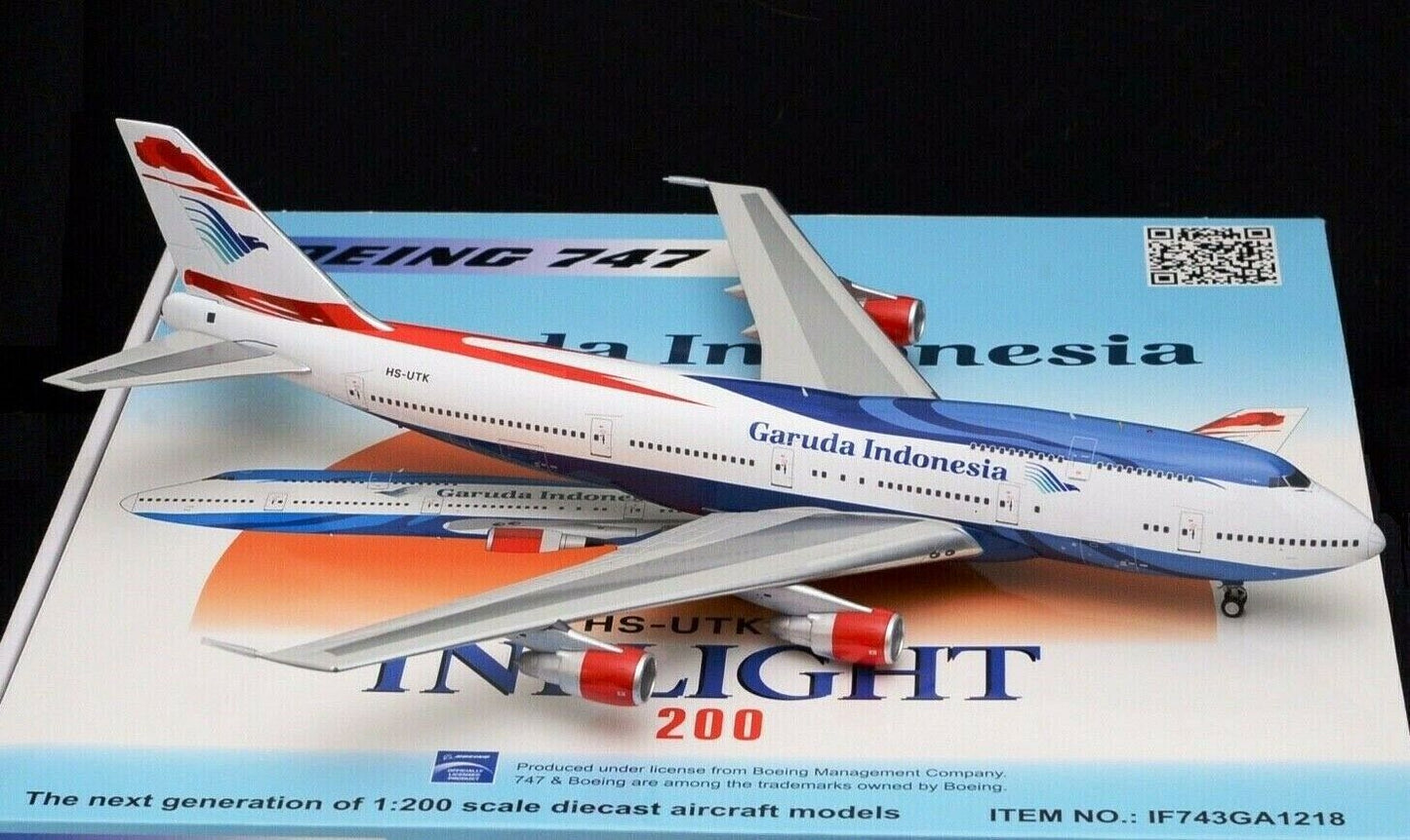 INFLIGHT 200 B747-300 GARUDA INDONESIA REG: HS-UTK