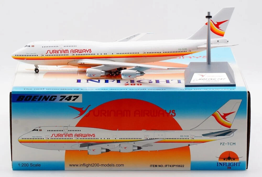 INFLIGHT 200 B747-300 SURINAM AIRWAYS REG: PZ-TCM