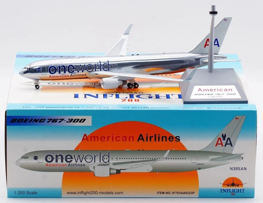 INFLIGHT 200 B767-300 AMERICAN AIRLINES ONE WORLD REG: N395AN