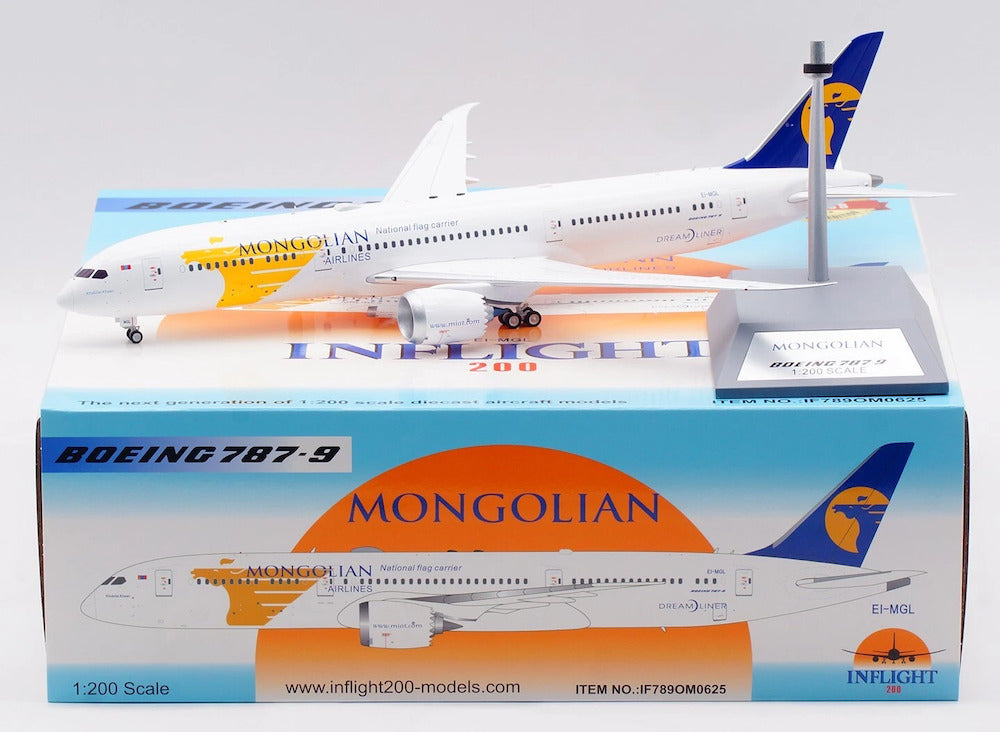 INFLIGHT 200 B787-9 DREAMLINER MIAT MONGOLIAN AIRLINES REG: EI-MGL