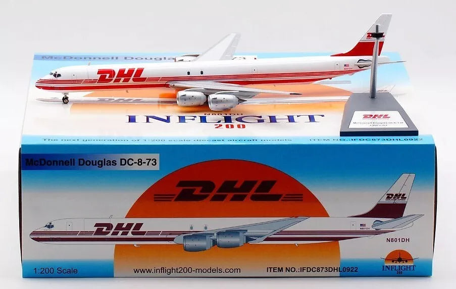 INFLIGHT 200 DC-8-73(F) DHL REG: N801DH WITH STAND
