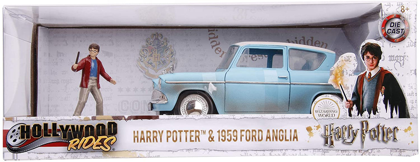 JADA 1959 FORD ANGLIA HARRY POTTER + FIGURE