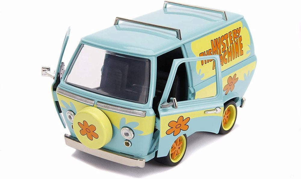JADA SCOOBY DOO MYSTERY MACHINE + SHAGGY & SCOOBY FIGURES