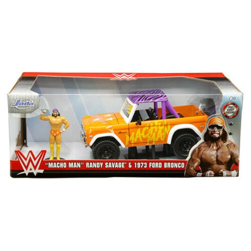 JADA 1973 FORD BRONCO WITH "MACHO MAN" RANDY SAVAGE FIGURE