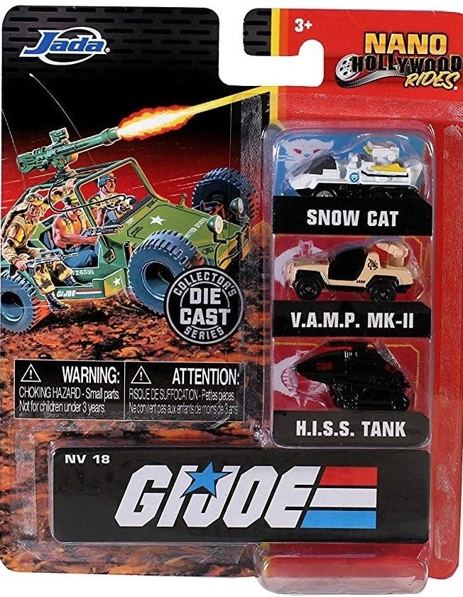 JADA NANO GI JOE HOLLYWOOD RIDES 3 PACK