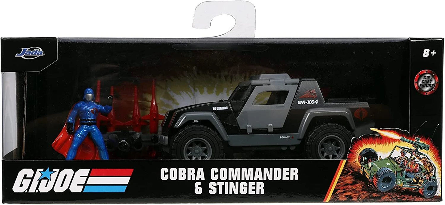 JADA G.I JOE COBRA COMMANDER AND STINGER