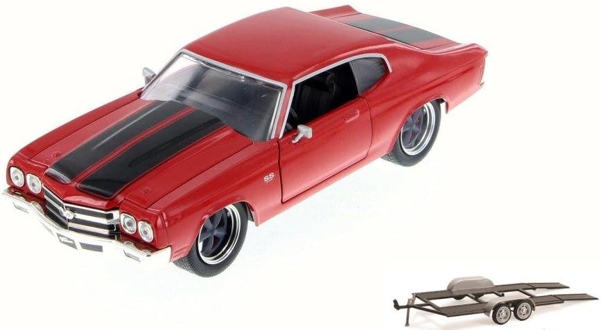 JADA FAST AND FURIOUS DOMS 1970 CHEVY CHEVELLE GLOSSY RED
