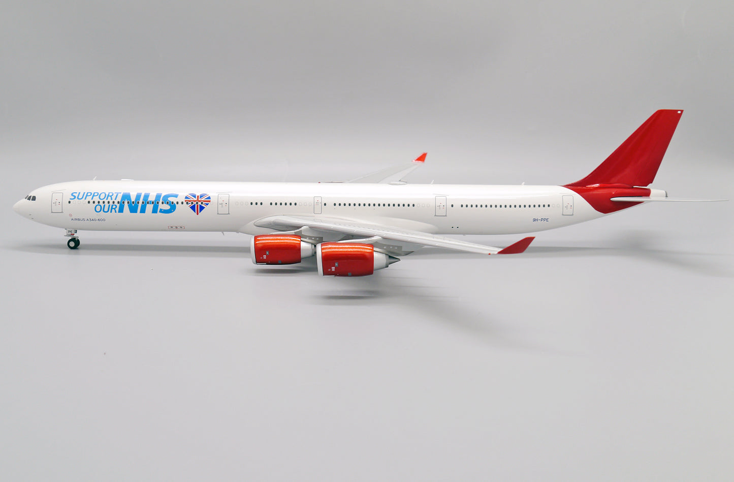 JC WINGS A340-600 MALETH AERO THANK YOU NHS REG: 9H-PPE