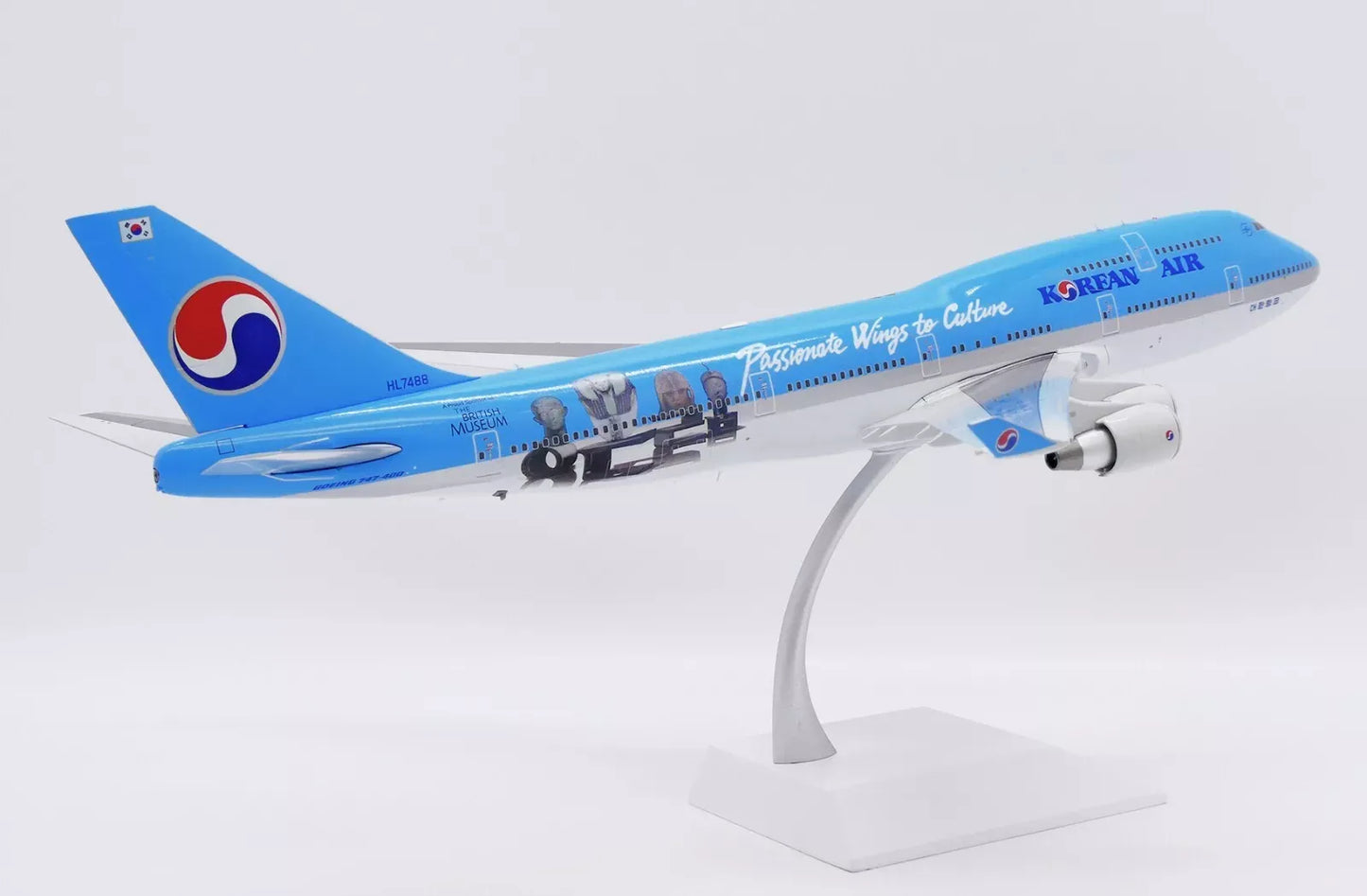 JC WINGS B747-400 KOREAN AIR "BRITISH MUSEUM" REG: HL7488