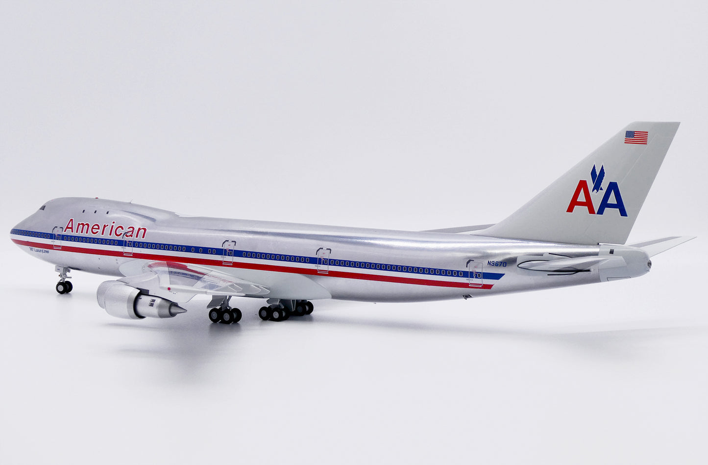 JC WINGS B747-100 AMERICAN AIRLINES (POLISHED) REG: N9670