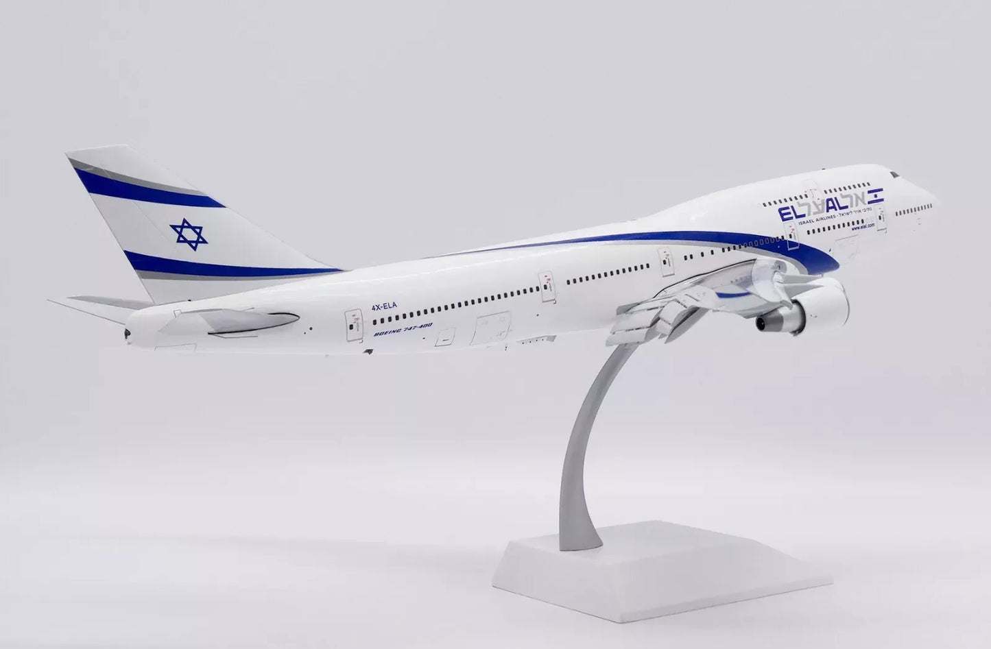 JC WINGS B747-400 EL AL ISRAEL AIRLINES REG: 4X-ELA (FLAPS DOWN)