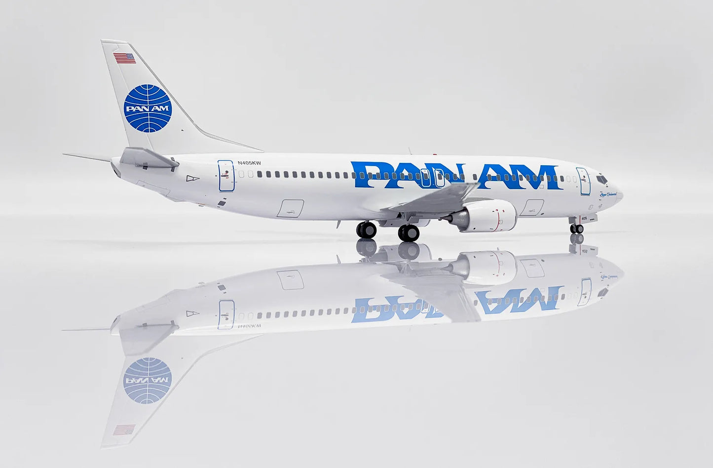 JC WINGS B737-400 PAN AM "CLIPPER UNDAUNTED" REG: N405KW