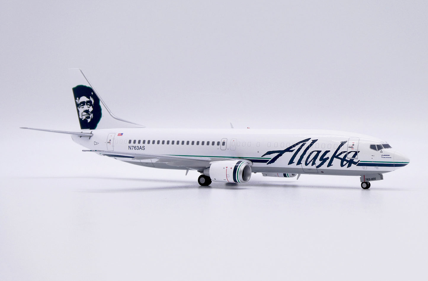 JCWINGS B737-400C ALASKA AIRLINES "COMBI" REG: N763AS