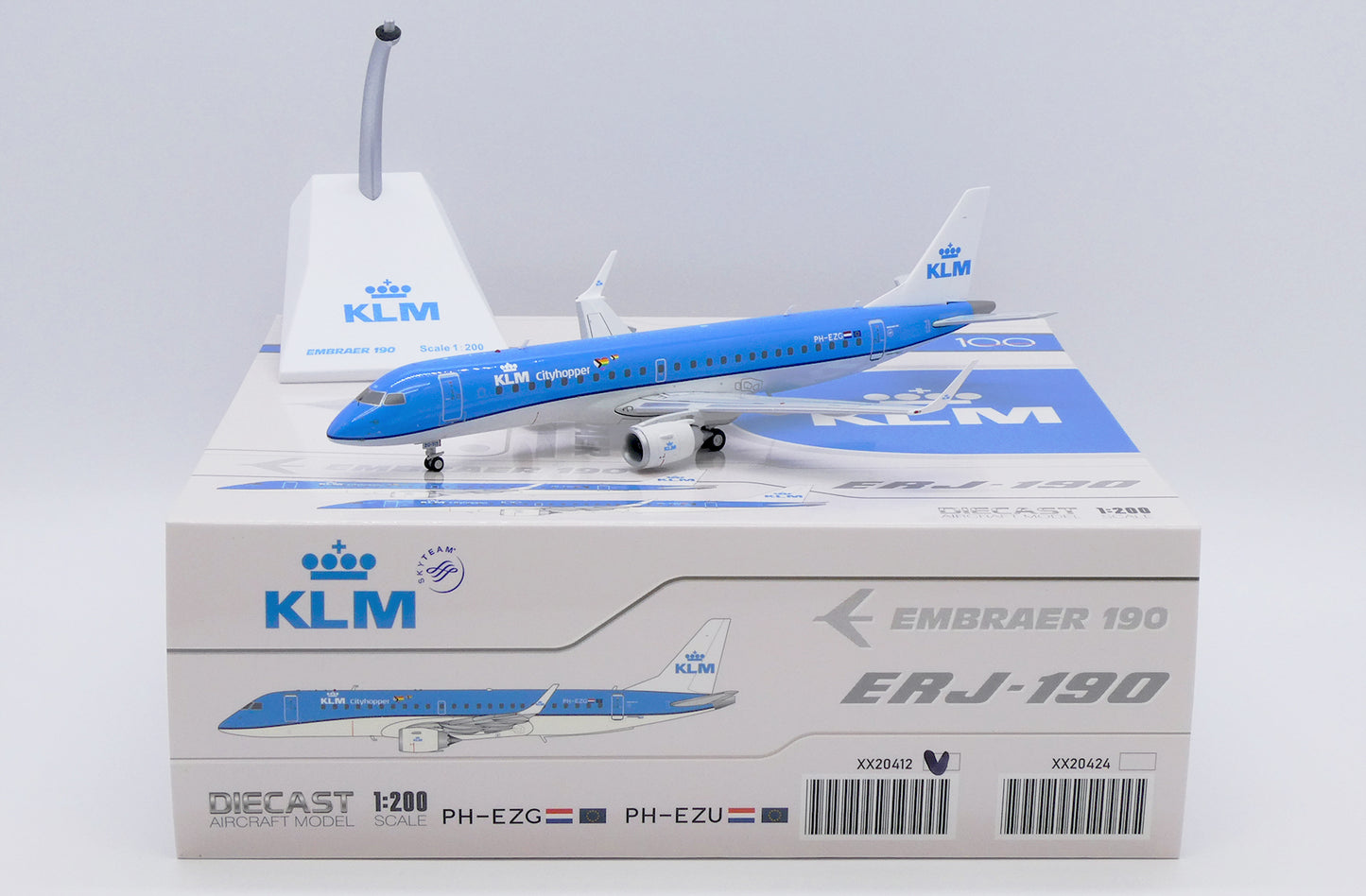 JC WINGS EMBRAER 190-100STD KLM CITYHOPPER REG: PH-EZG