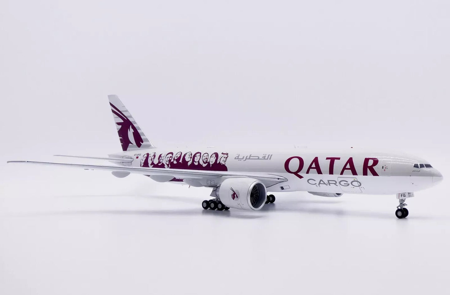 JC WINGS B777F QATAR AIRWAYS CARGO "MOVED BY PEOPLE" (INTERACTIVE SERIES) REG: A7-BFG