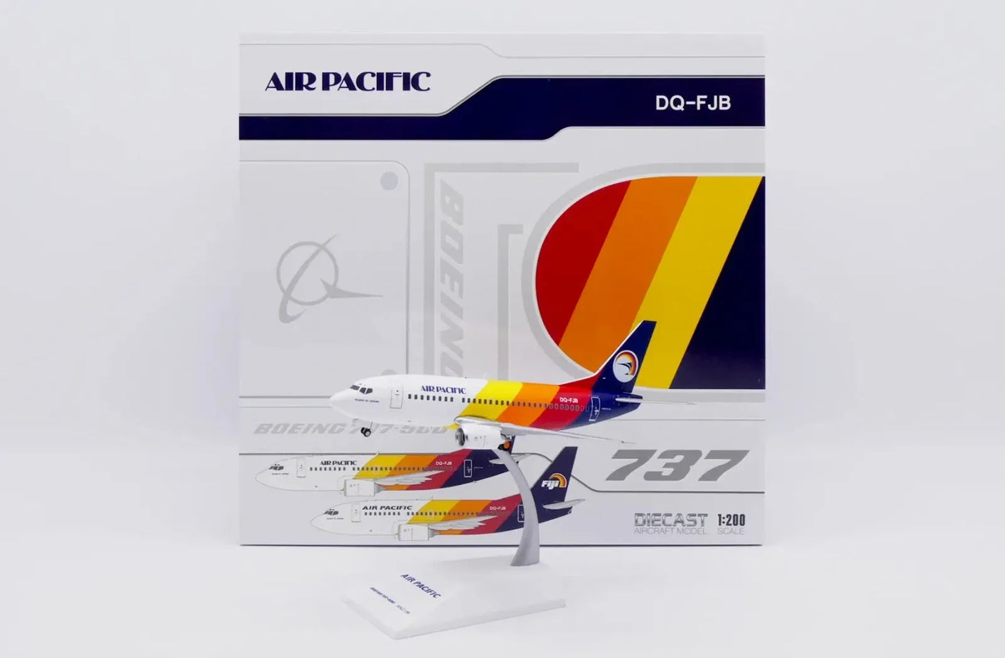 JC WINGS B737-500 AIR PACIFIC "OLD LOGO" REG: DQ-FJB