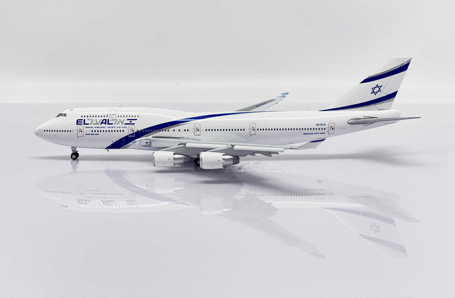 JC WINGS B747-400 EL AL REG: 4X-ELA FLAPS DOWN