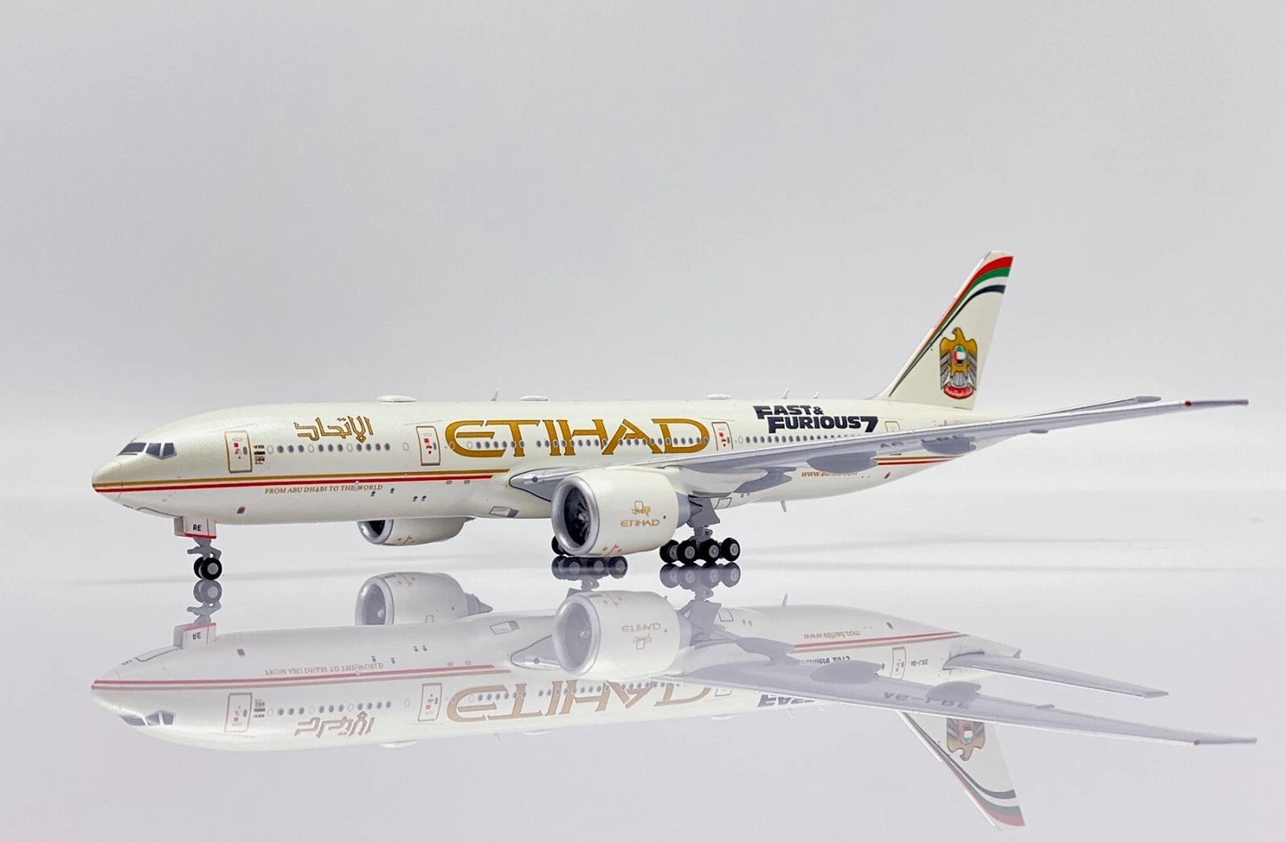 JC WINGS B777-200LR ETIHAD AIRWAYS "FAST AND FURIOUS 7" REG: A6-LRE