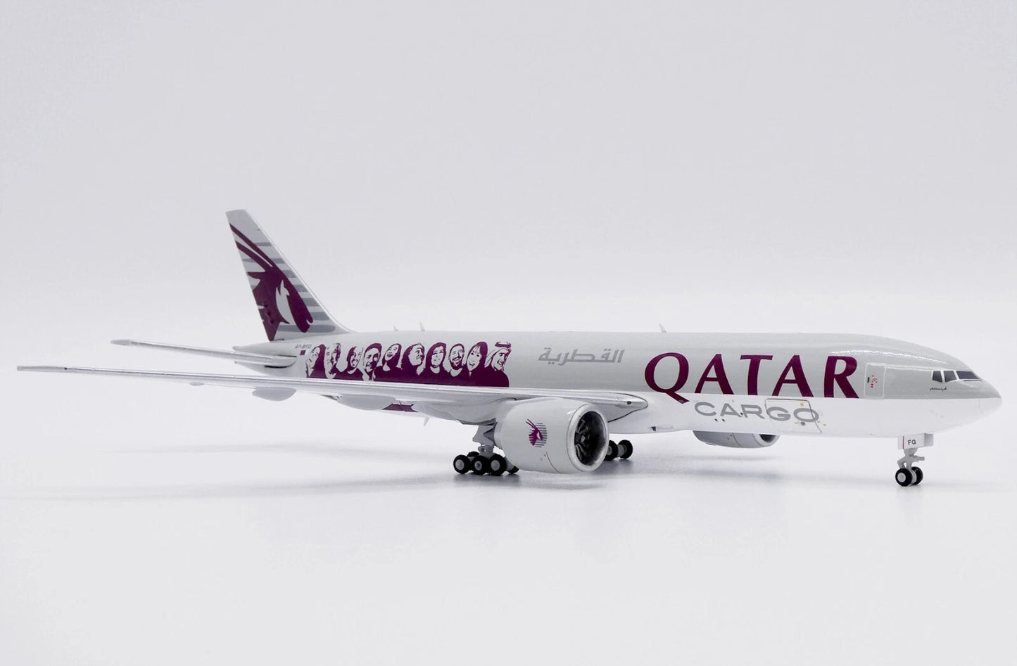JCWINGS B777-200LRF QATAR CARGO "MOVED BY PEOPLE" REG: A7-BFG