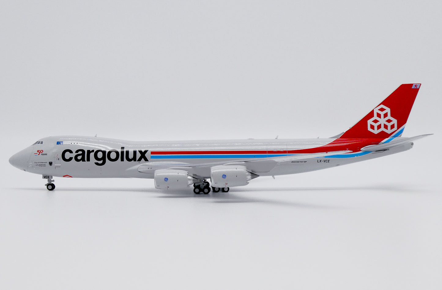 JC WINGS B747-8F CARGOLUX 50 YEARS REG: LX-VCE