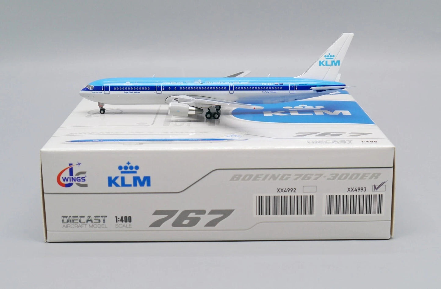 JCWINGS B767-300ER KLM ROYAL DUTCH AIRLINES "THE WORLD IS JUST A CLICK AWAY" REG: PH-BZF