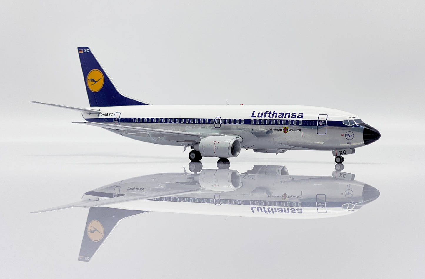 JC WINGS B737-300 LUFTHANSA (POLISHED) REG: D-ABXC