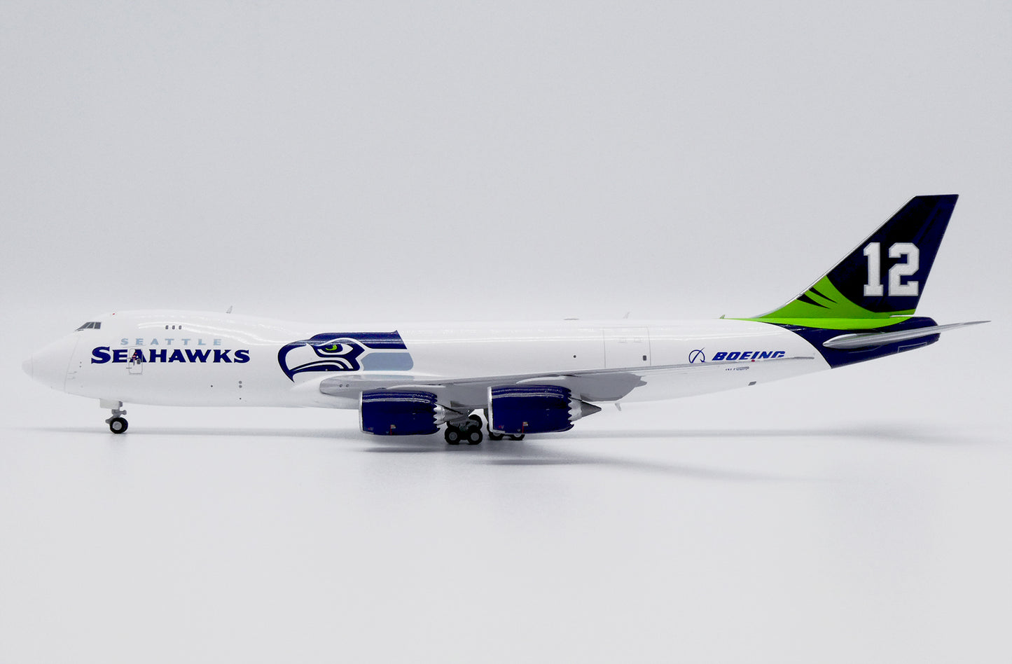 JC WINGS B747-8F BOEING COMPANY "SEATTLE SEAHAWKS" REG: N770BA