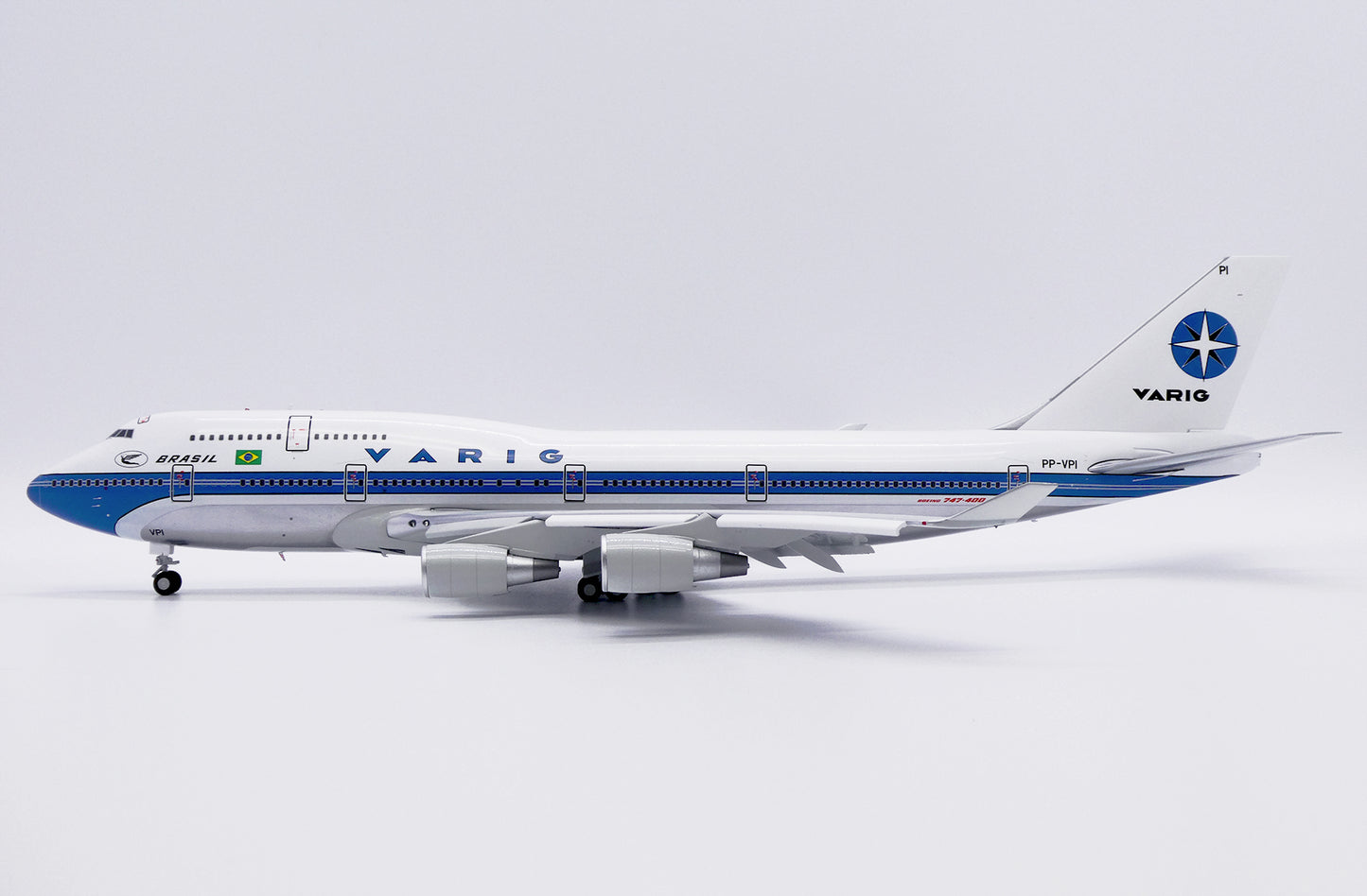 JC WINGS B747-400 VARIG (POLISHED) REG: PP-VPI