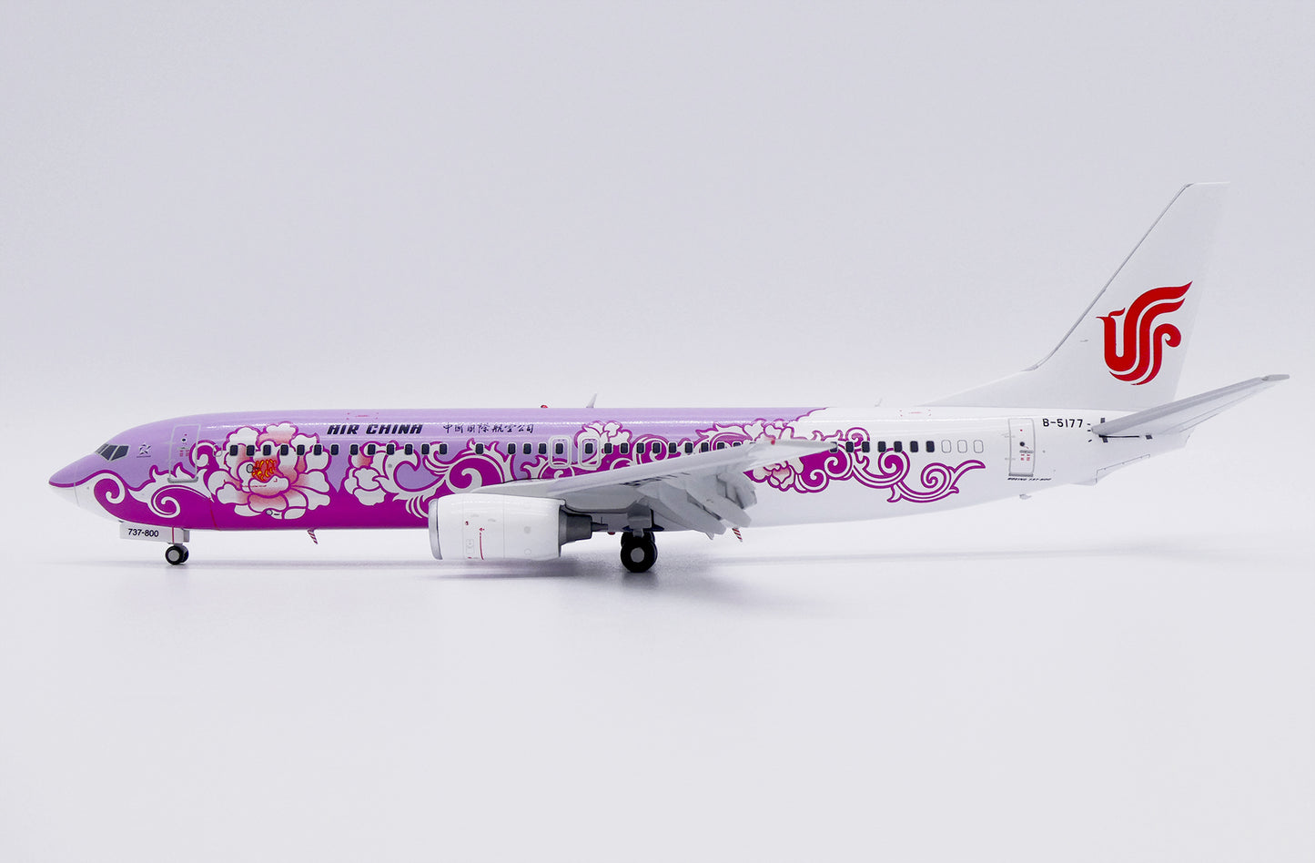 JC WINGS B737-800 AIR CHINA "PINK PEONY" (FLAPS DOWN) REG: B-5177