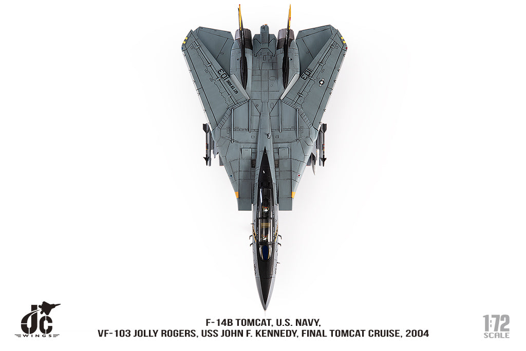 JC WINGS MILITARY F-14B TOMCAT U.S. NAVY VF-103 JOLLY ROGERS FINAL TOMCAT CRUISE 2004