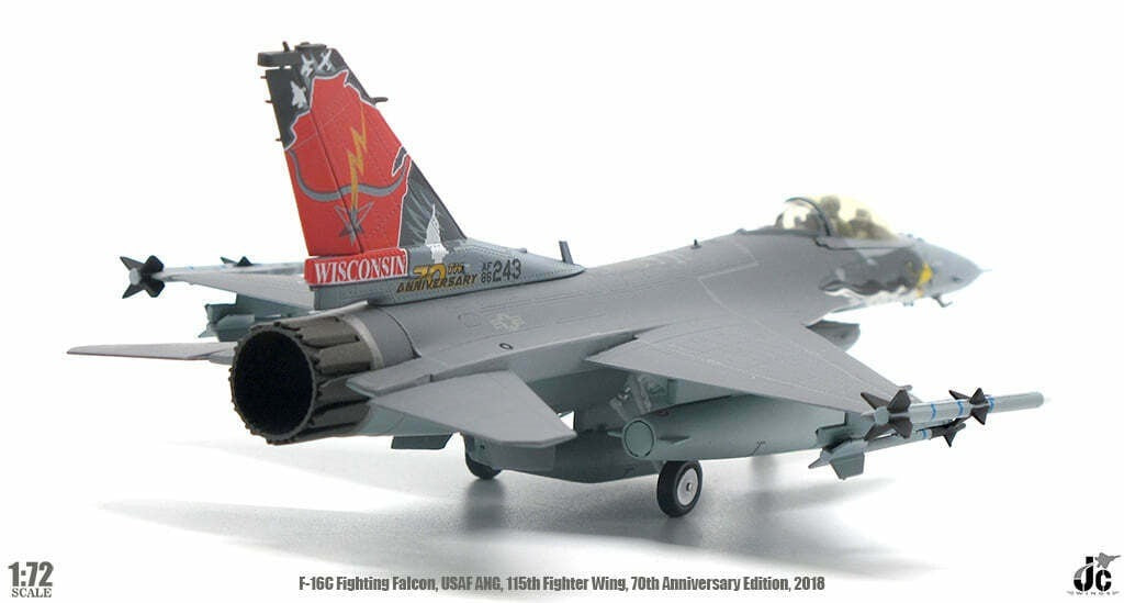 JC WINGS F-16C FIGHTING FALCON USAF ANG 115TH FIGHTER WING 70TH ANNIVERSARY.