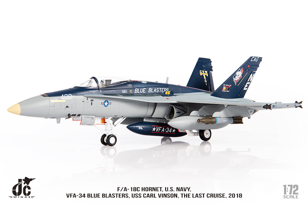 JC WINGS MILITARY F/A-18C HORNET U.S. NAVY VFA-34 BLUE BLASTERS THE LAST CRUISE 2018