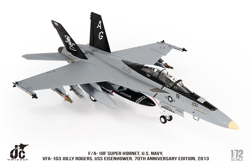 JC WINGS F/A-18F SUPER HORNET U.S. NAVY VFA-103 JOLLY ROGERS "70TH ANNIVERSARY EDITION" 2013