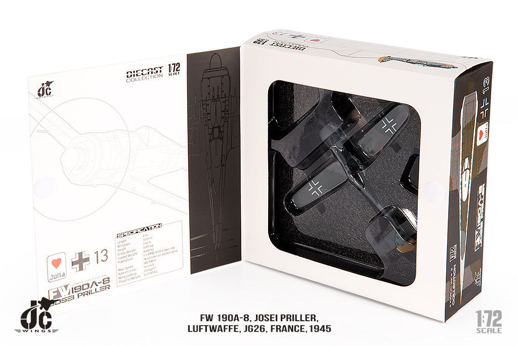 JC WINGS FW 190A-8 LUFTWAFFE JG26 "BLACK 13" 1945