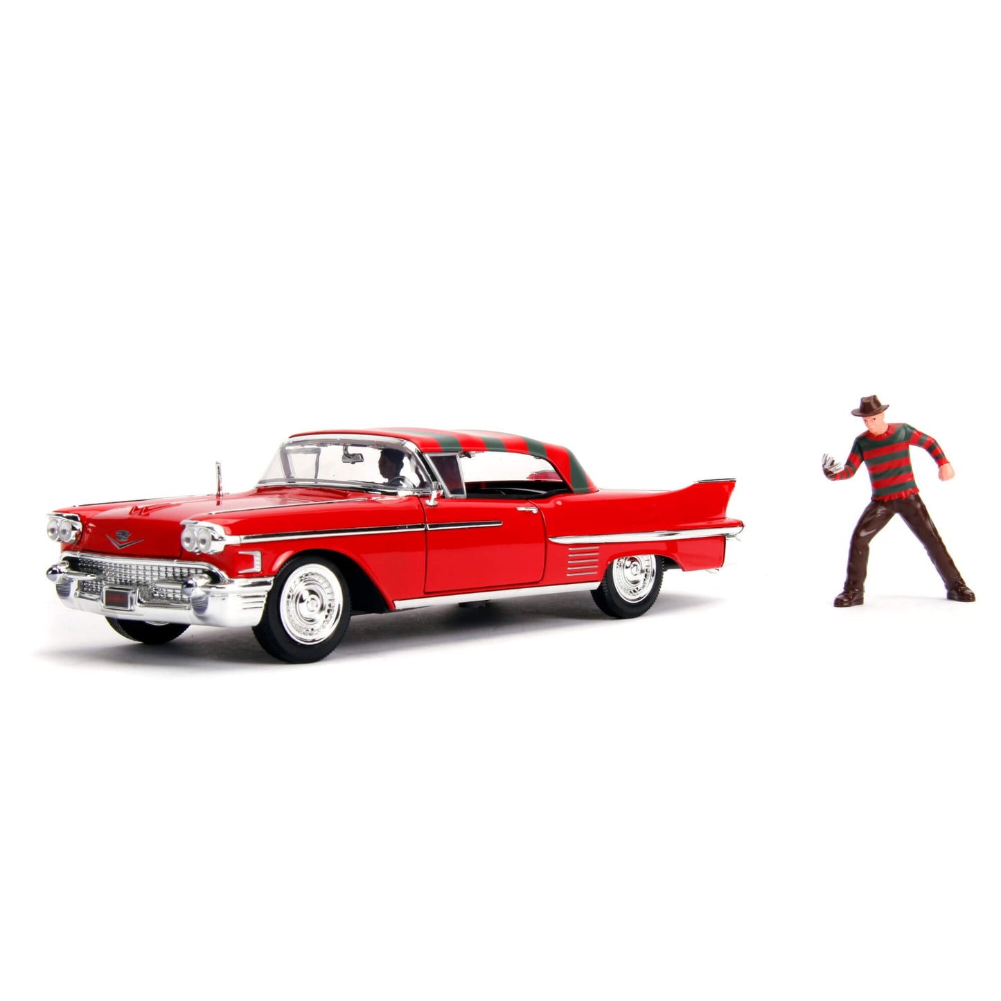 JADA 1958 CADILLAC SERIES 62 WITH FREDDY KRUEGER FIGURE