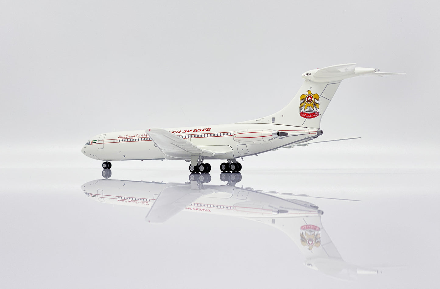 JC WINGS VC10 SRS1101 UNITED ARAB EMIRATES GOVERNMENT REG: G-ARVF