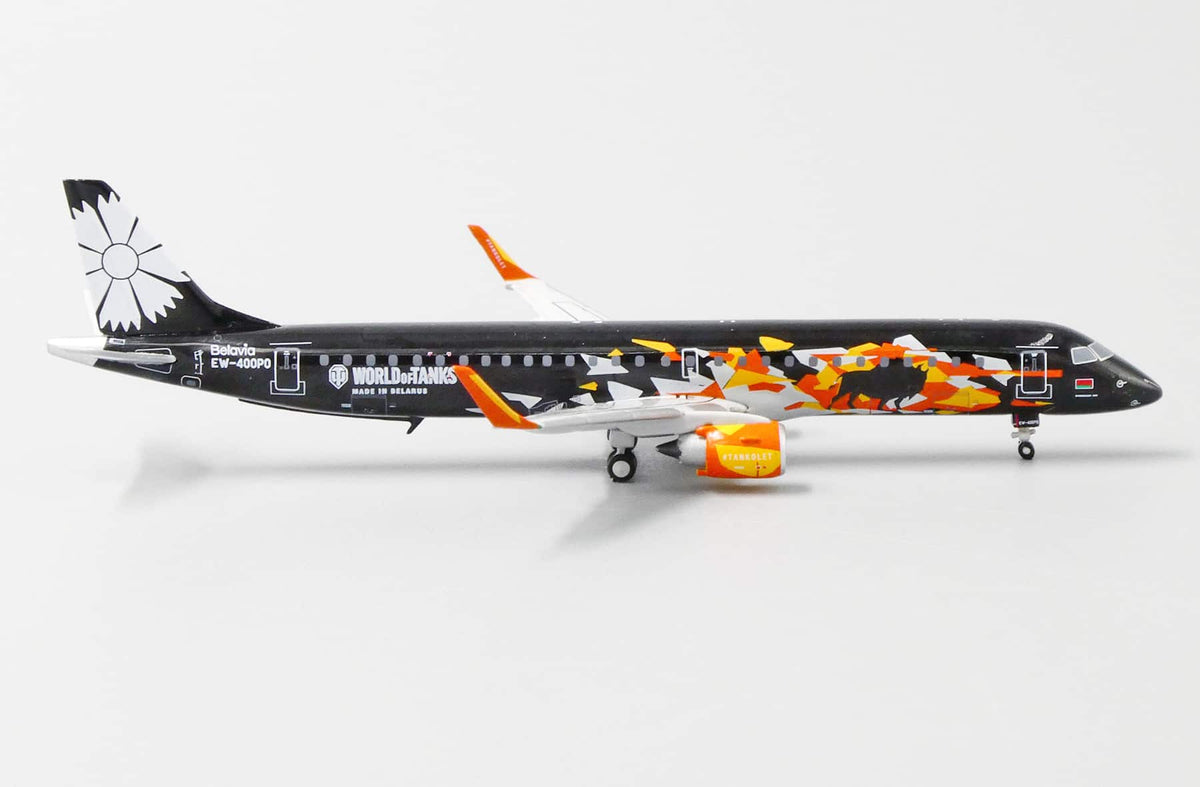 JC WINGS EMBRAER ERJ-195-200LR BELAVIA BELARUSIAN AIRLINES ‘WORLD OF TANKS’ REG: EW-400PO