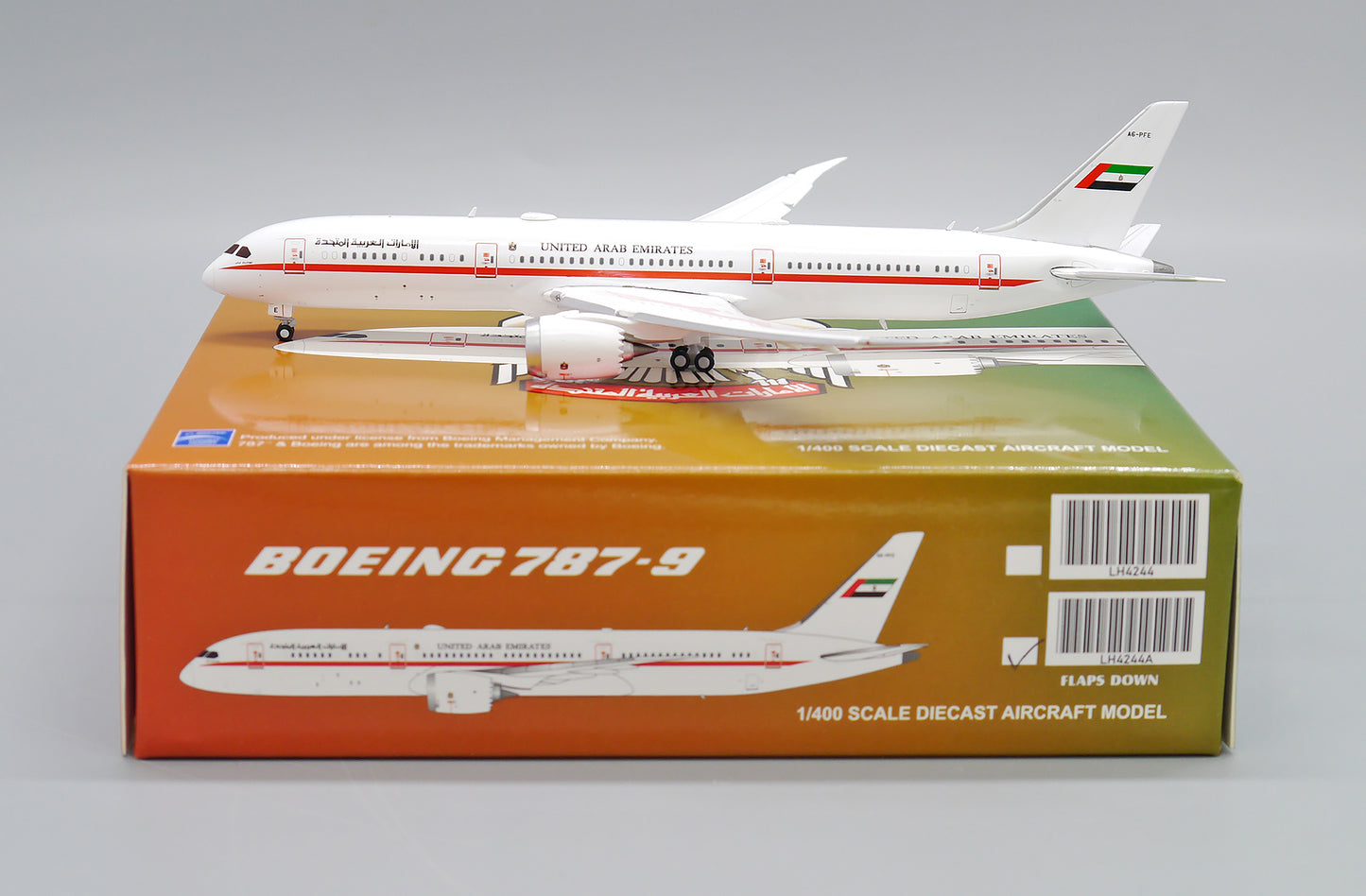 JC WINGS B787-9 UAE ABU DHABI (FLAPS DOWN) REG: A6-PFE