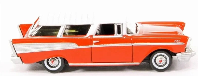 OXFORD DIECAST CHEVROLET NOMAD 1957 RIO RED/ARCTIC WHITE