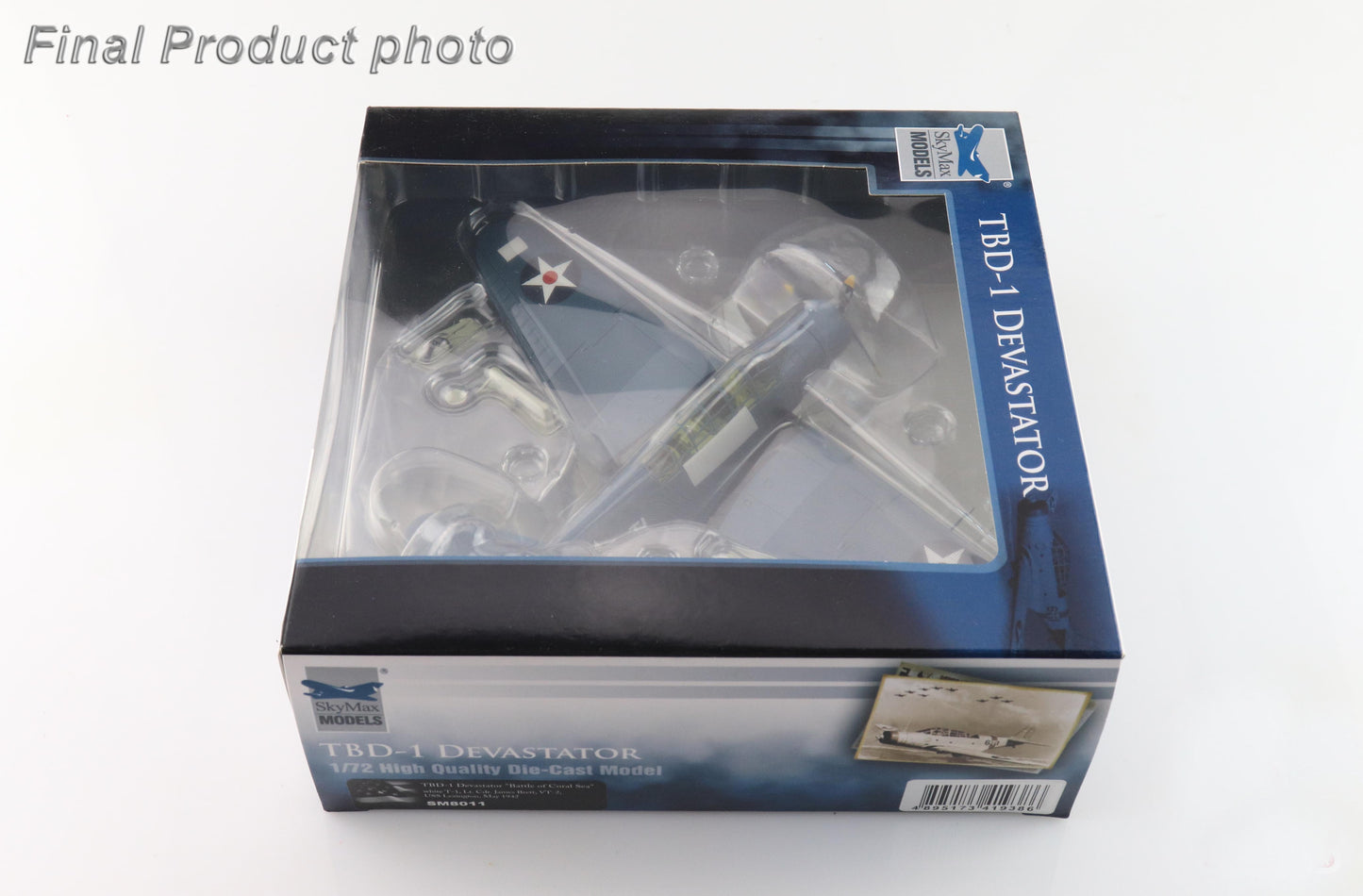 SKYMAX TBD-1 DEVASTATOR "BATTLE OF CORAL SEA" WHITE T-1 LT. CDR. JAMES BRETT VT-2 USS