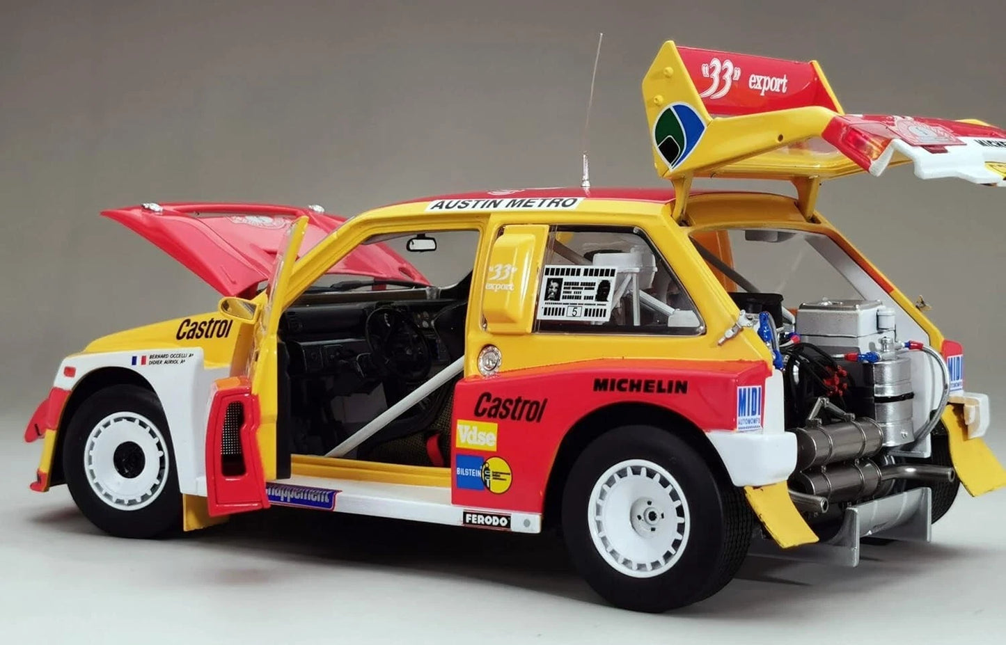 SUNSTAR MG METRO 6R4 No.5 1986 WINNER CRITERIUM DES CEVENNES (D.AURIOL, O.BERNARD)