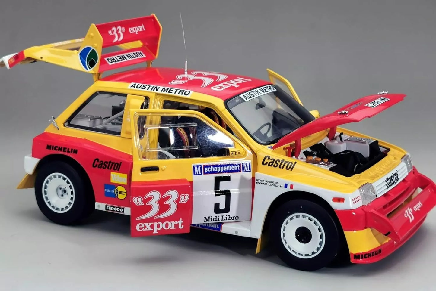 SUNSTAR MG METRO 6R4 No.5 1986 WINNER CRITERIUM DES CEVENNES (D.AURIOL, O.BERNARD)
