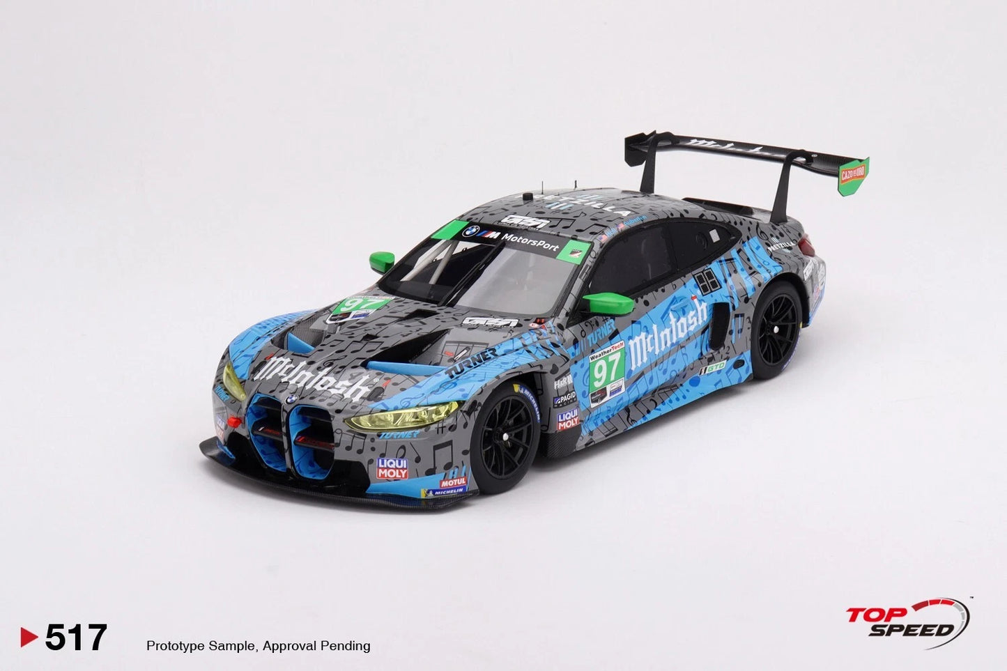 TOPSPEED BMW M4 GT3 NO.97 TURNER MOTORSPORTS IMSA 2023 LAGUNA SECA GTD 2ND PLACE