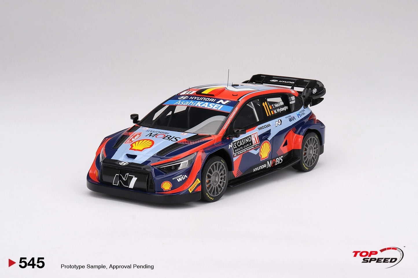 TOPSPEED HYUNDAI I20 N RALLY1 HYBRID NO.11 2023 RALLY MONTE CARLO 3RD PLACE