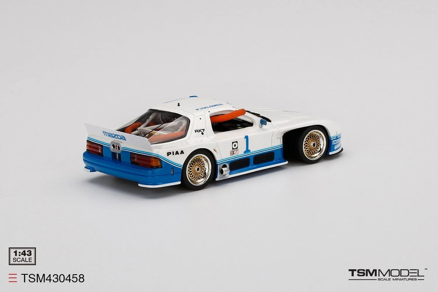 TRUESCALE MINIATURES MAZDA RX-7 GTO NO.1 1990 IMSA MID-OHIO 250KM WINNER